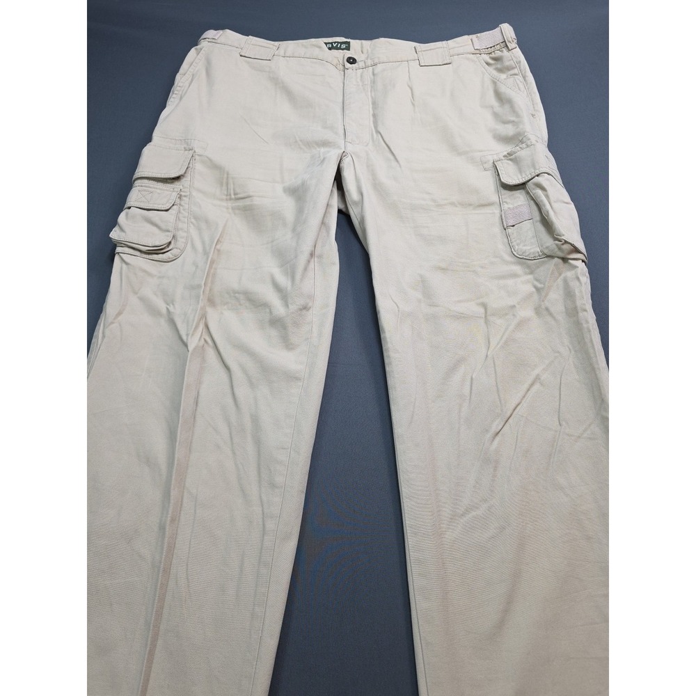 Orvis Khaki Cargo Fishing Hiking Pants Men's Size 42x31 Adjustable Waist... - Picture 2 of 10